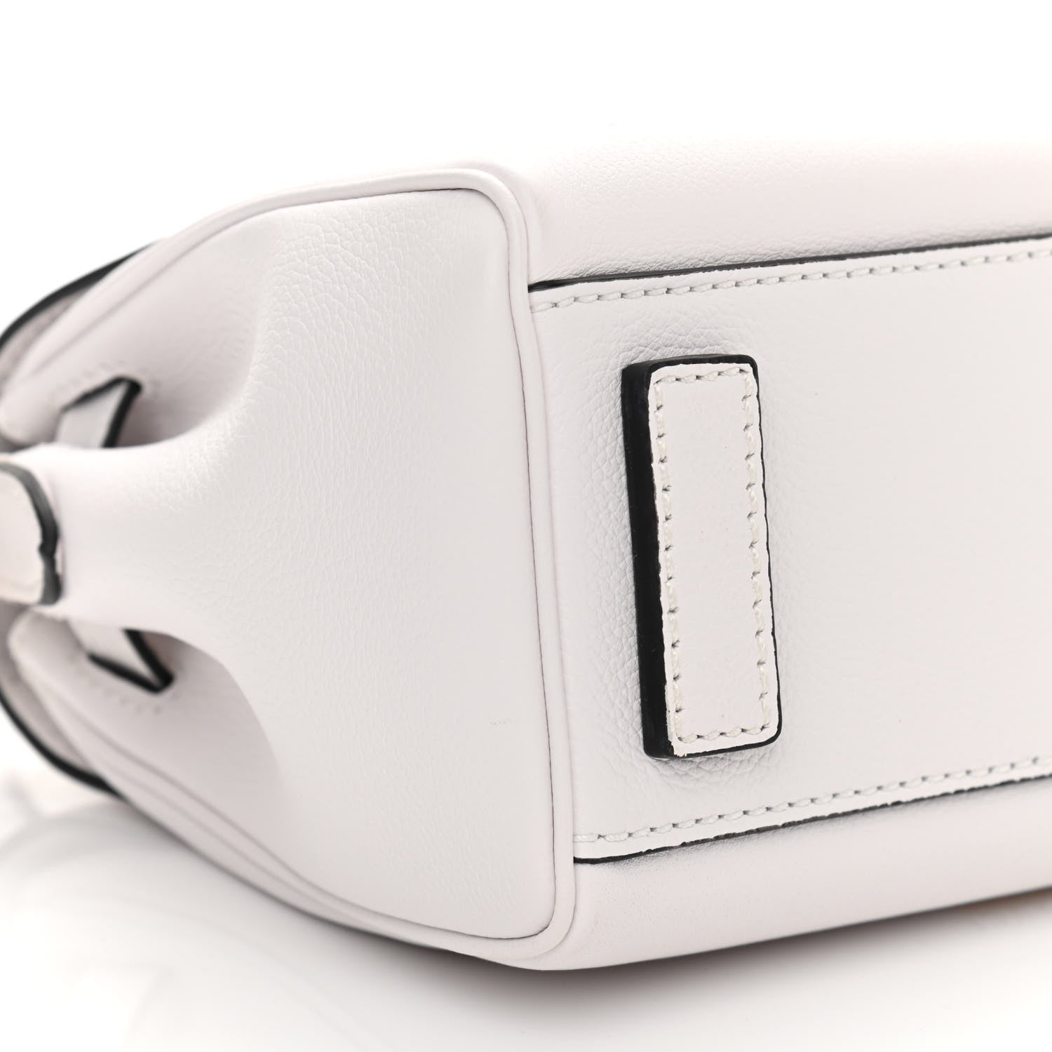 Versace Grained Calfskin Small La Medusa Top Handle Bag White 5 of 9