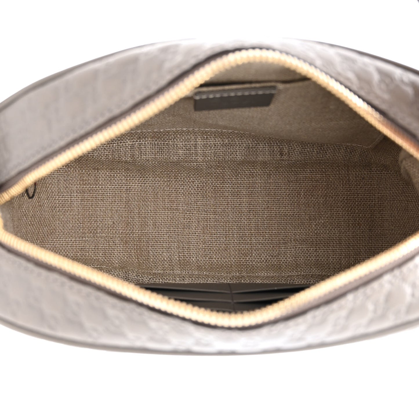 Microguccissima Mini Bree Messenger Bag Grey