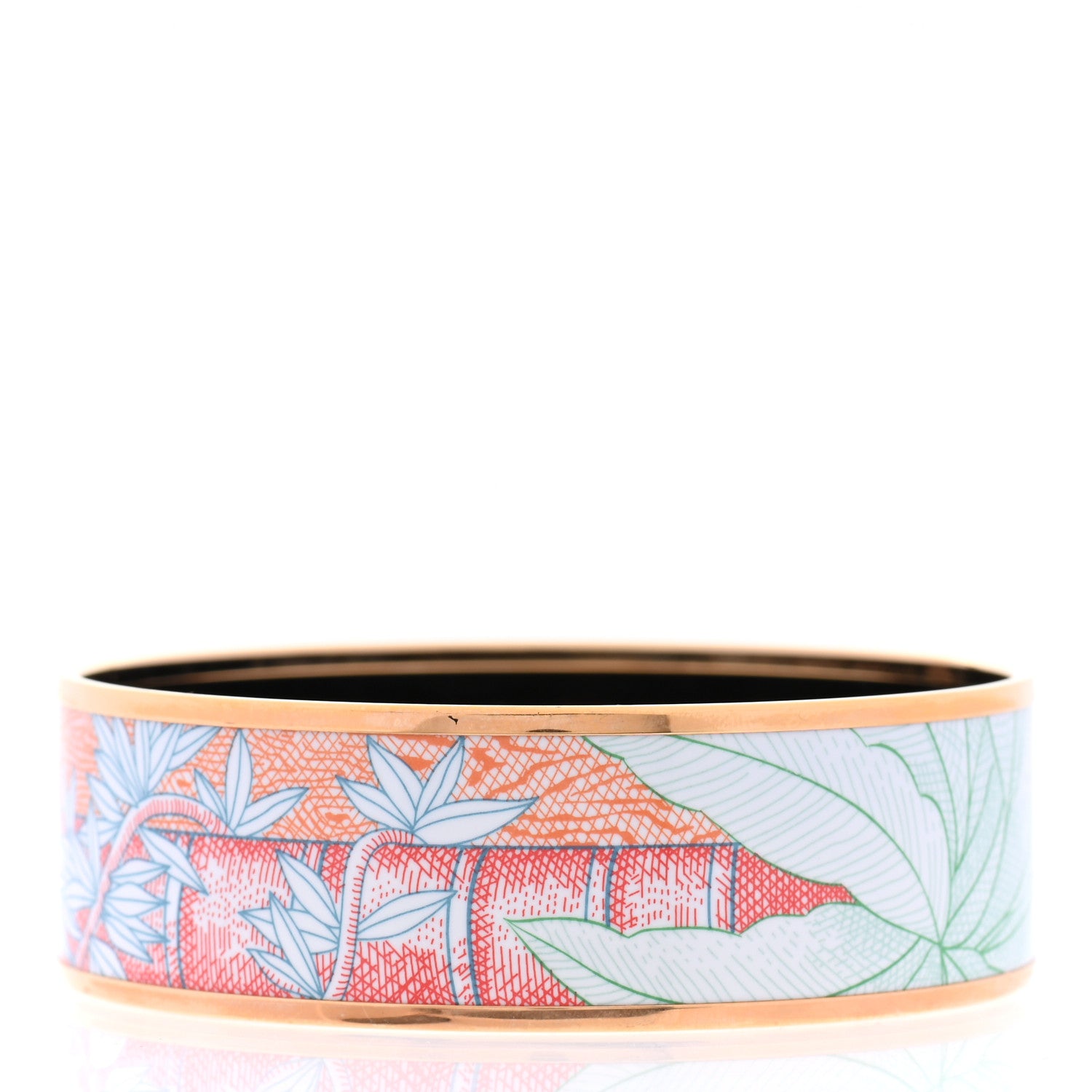 Hermes Enamel Printed Wide Bracelet 70 3 of 5