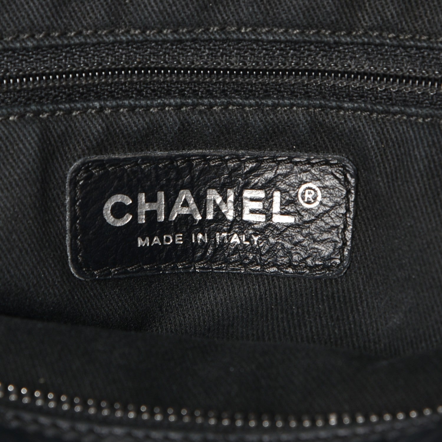 Chanel Distressed Lambskin Vintage Ligne Lady Braid Tote Black 6 of 8
