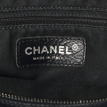 Chanel Distressed Lambskin Vintage Ligne Lady Braid Tote Black 6 of 8