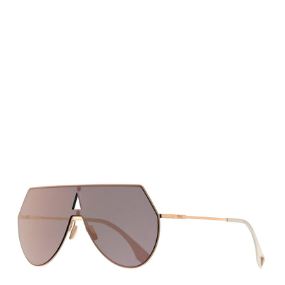Fendi Metal Mirrored Eyeline Sunglasses FF 0193/S Matte Gold 1 of 7