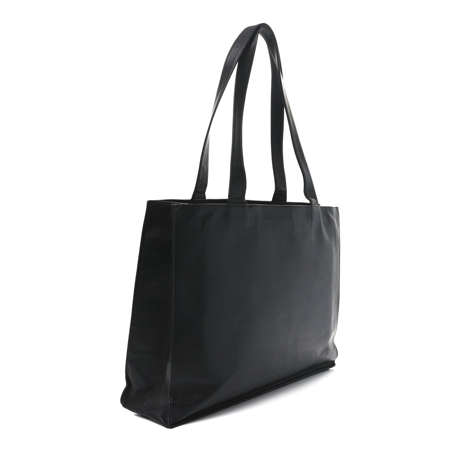 Chanel Caviar CC Tote Black Black 3 of 11