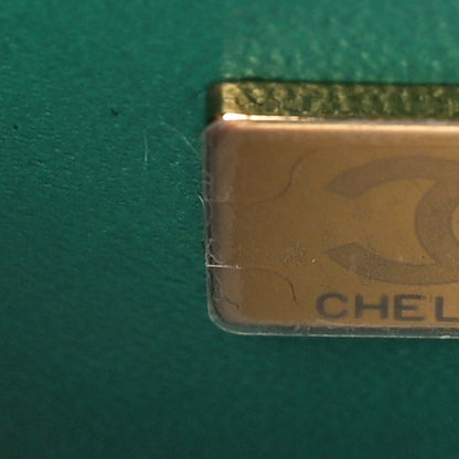 Chanel Iridescent Calfskin Quilted Mini Rectangular Flap Green 6 of 11