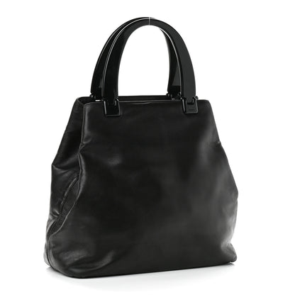 Prada Soft Calfskin Top Handle Tote Black 3 of 13