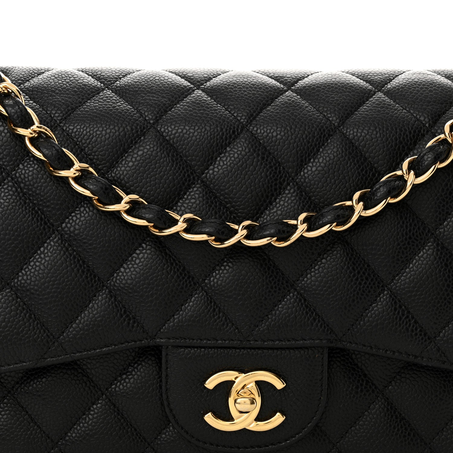 Chanel Caviar Quilted Jumbo Double Flap Black 8 of 14