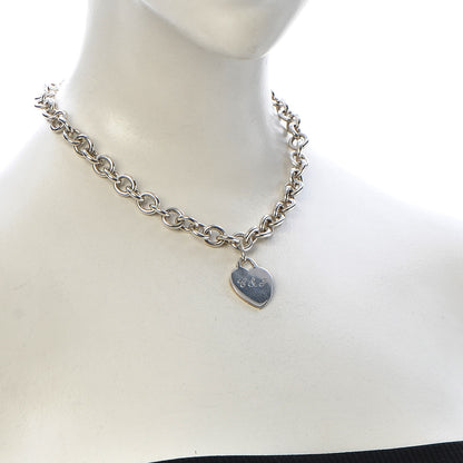 Tiffany Sterling Silver Heart Tag Necklace 2 of 6