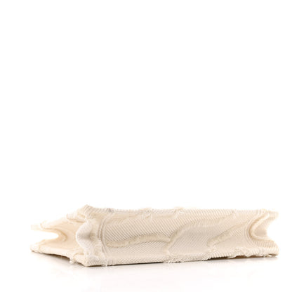 Christian Dior Canvas Embroidered Camouflage Mini Book Tote White 4 of 10