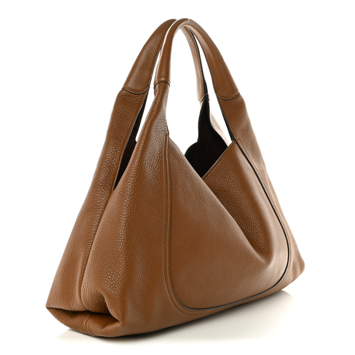 Gucci Grained Calfskin Softbit Maxi Shoulder Bag Brown 4 of 11