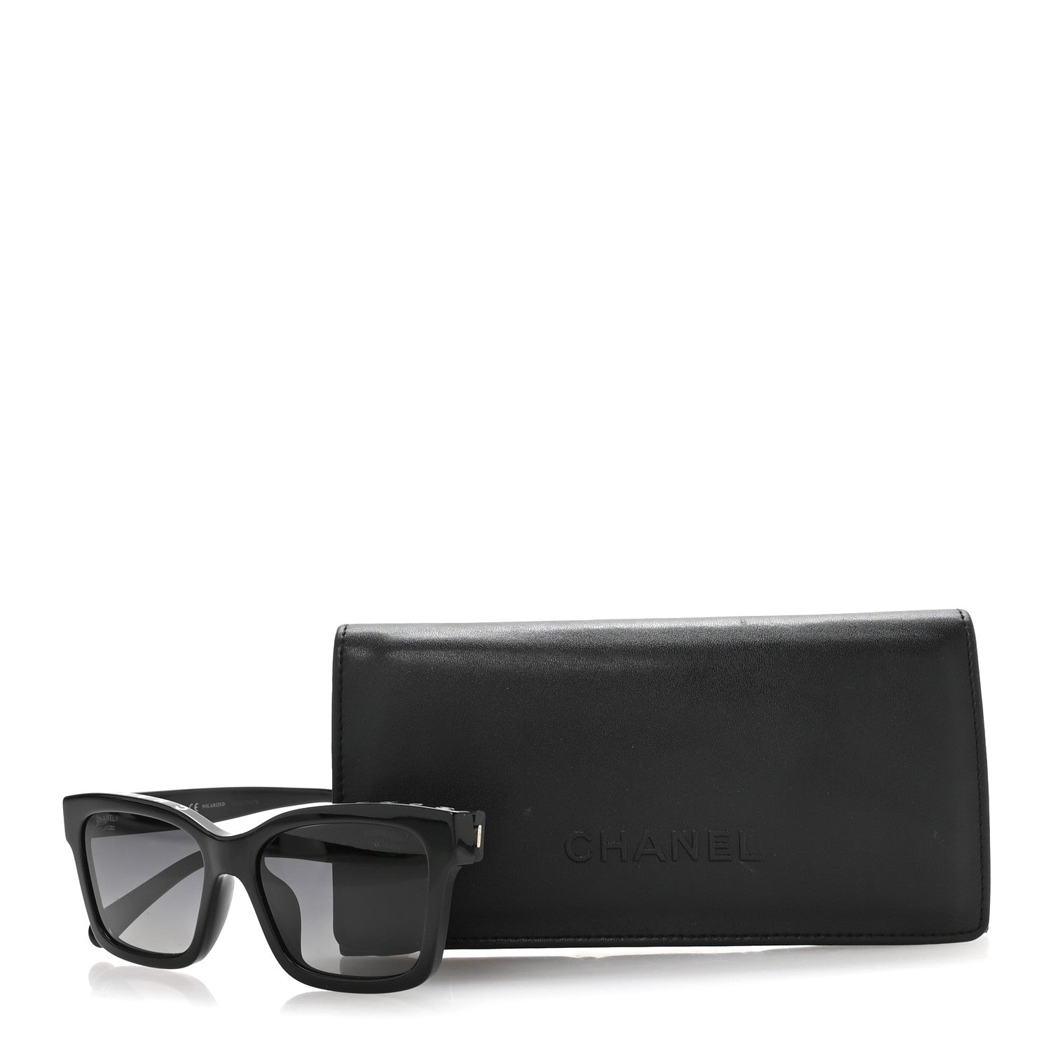 Chanel Acetate Polarized Square Sunglasses 5417-A Black 1840681