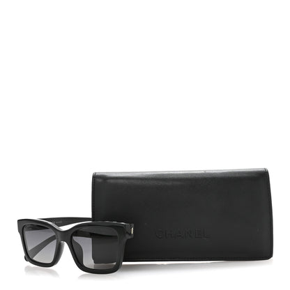 Chanel Acetate Polarized Square Sunglasses 5417-A Black 8 of 8
