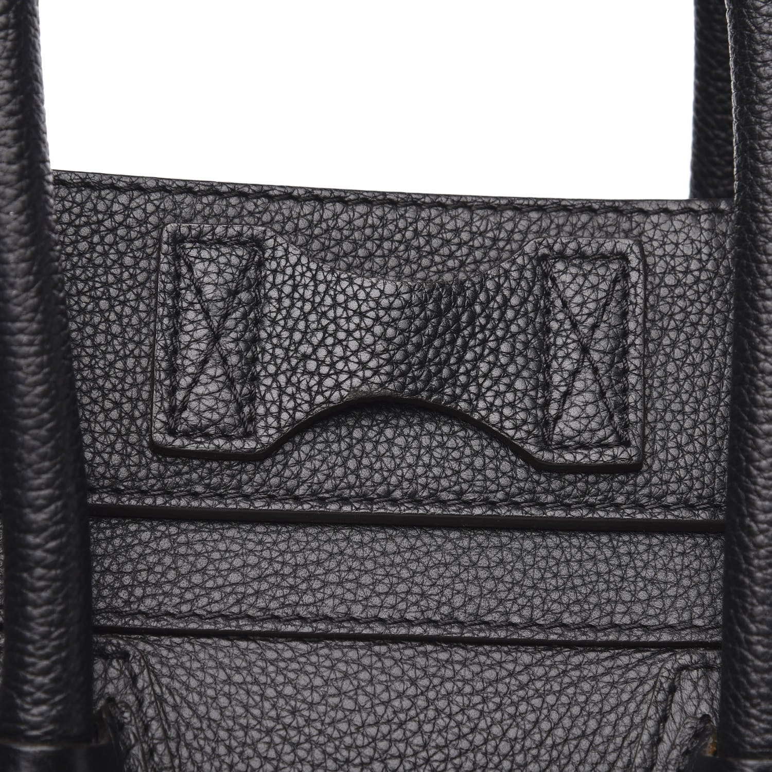 Celine Drummed Calfskin Mini Luggage Black 11 of 12