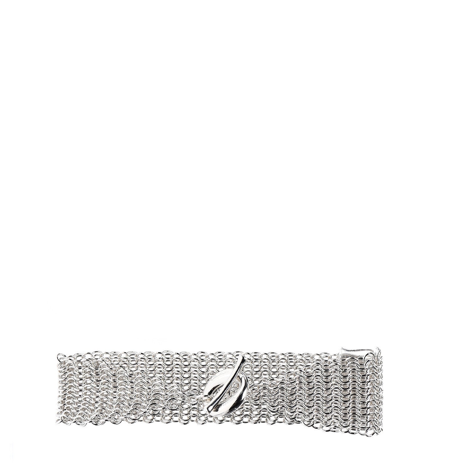 Tiffany Sterling Silver Elsa Peretti Sevillana Mesh Toggle Bracelet 2 of 3
