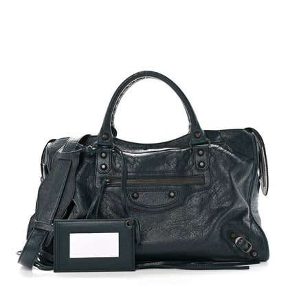 Balenciaga Agneau Classic Hardware City Vert Pinede 1 of 9