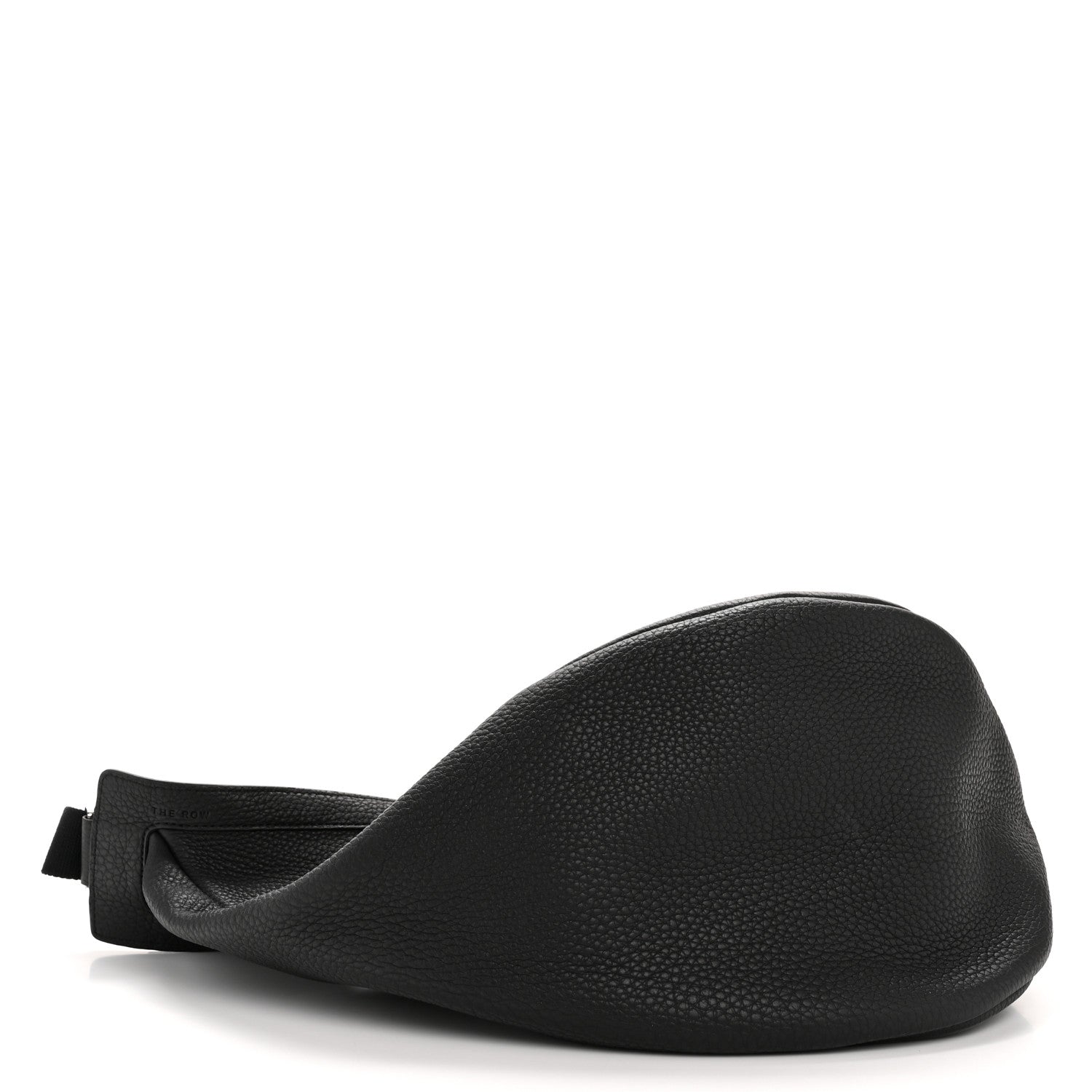 The Row Grained Calfskin Large Slouchy Banana Bag Black 4 of 10