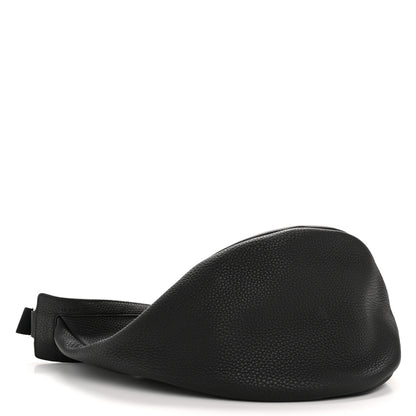 The Row Grained Calfskin Large Slouchy Banana Bag Black 4 of 10