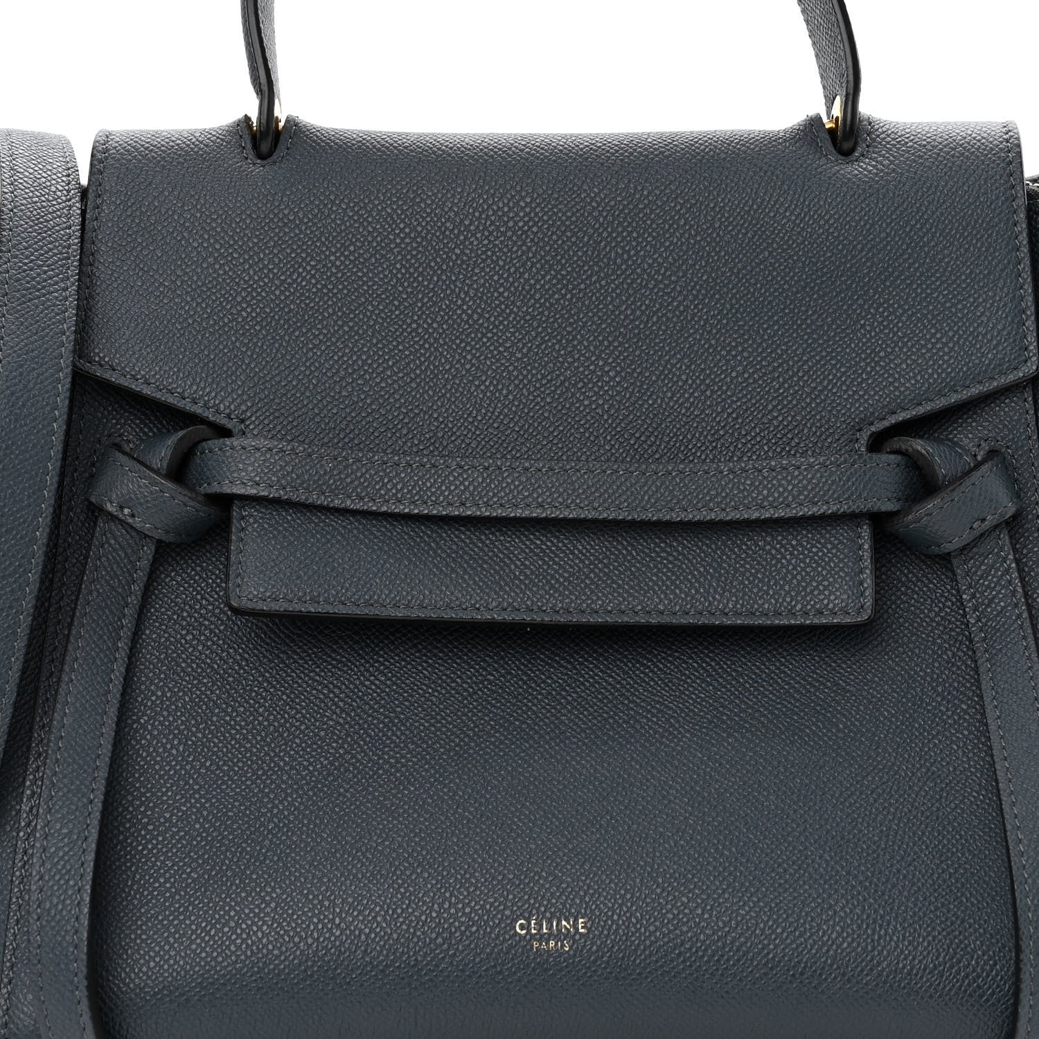 Celine Baby Grained Calfskin Micro Belt Bag Steel Blue 8 of 10