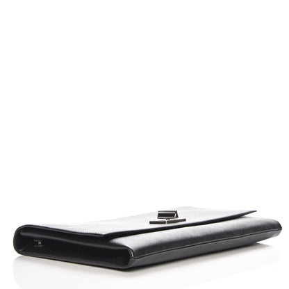 Prada Saffiano Lux Flap Clutch Nero Black 4 of 6