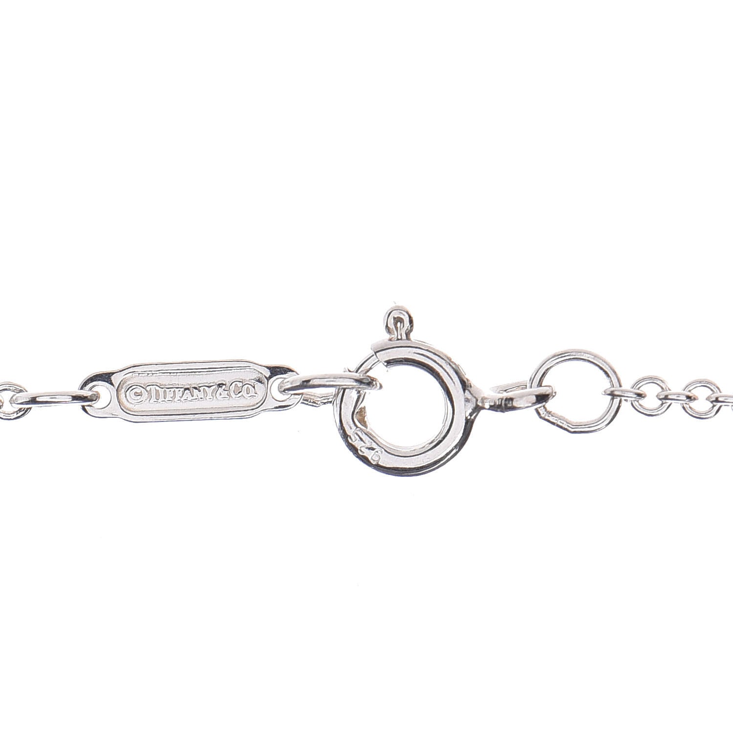Tiffany Sterling Silver 1837 Interlocking Circles Pendant Necklace 6 of 7