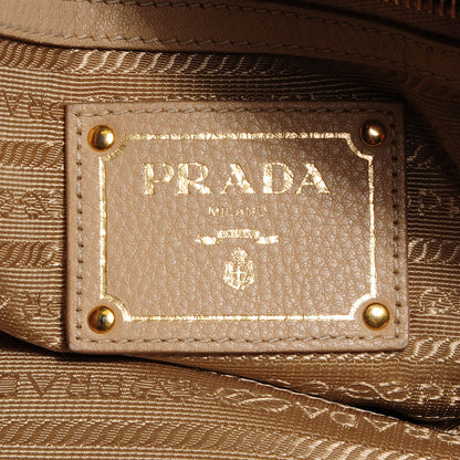 Prada Vitello Daino Side Pocket Hobo Sabbia 7 of 10