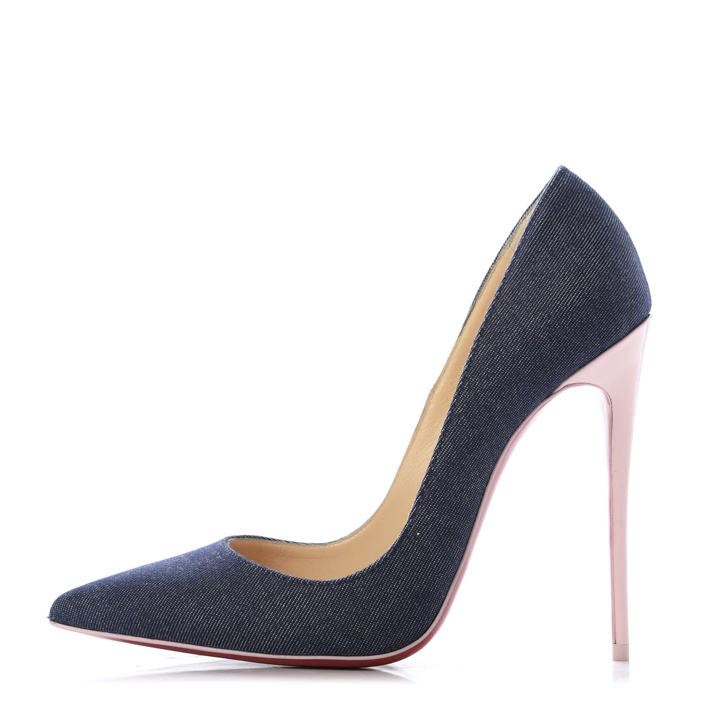 Denim Patent So Kate 120 Pumps 38.5 Blue Pompadour