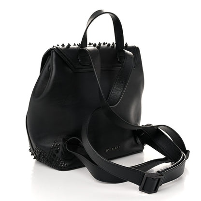 Bulgari X NICHOLAS KIRKWOOD Calfskin Studded Serpenti Forever Backpack Black 3 of 9