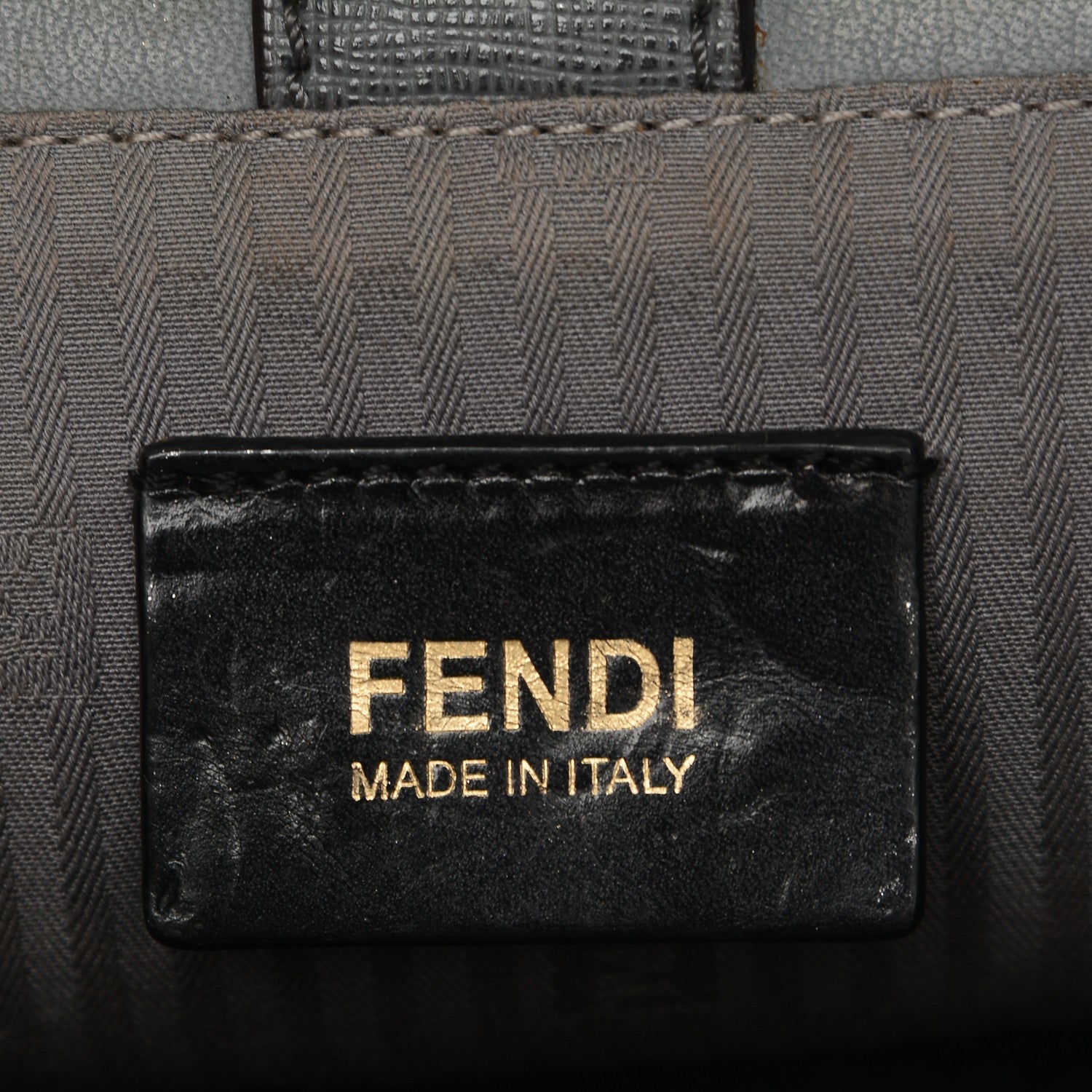 Fendi Vitello Elite Petite 2Jours Tote Grigio Grigio Chiaro 6 of 6