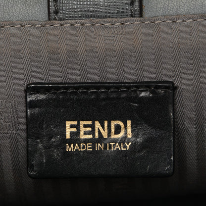 Fendi Vitello Elite Petite 2Jours Tote Grigio Grigio Chiaro 6 of 6