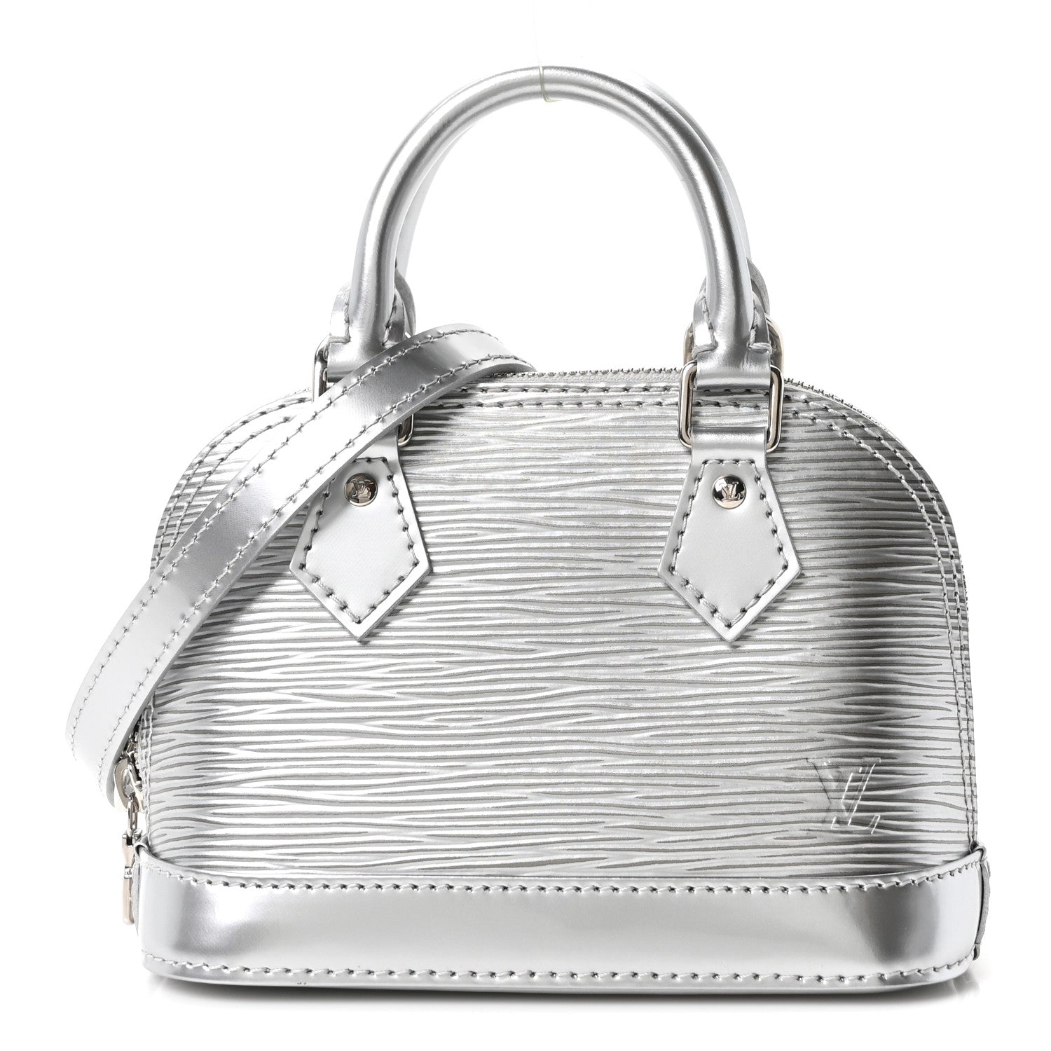 Louis Vuitton Epi Nano Alma Metallic Silver 1 of 10