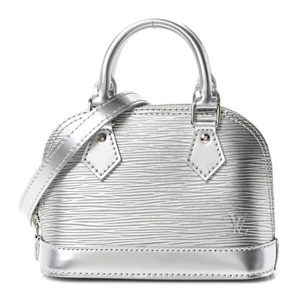 Louis Vuitton Epi Nano Alma Metallic Silver 1 of 10
