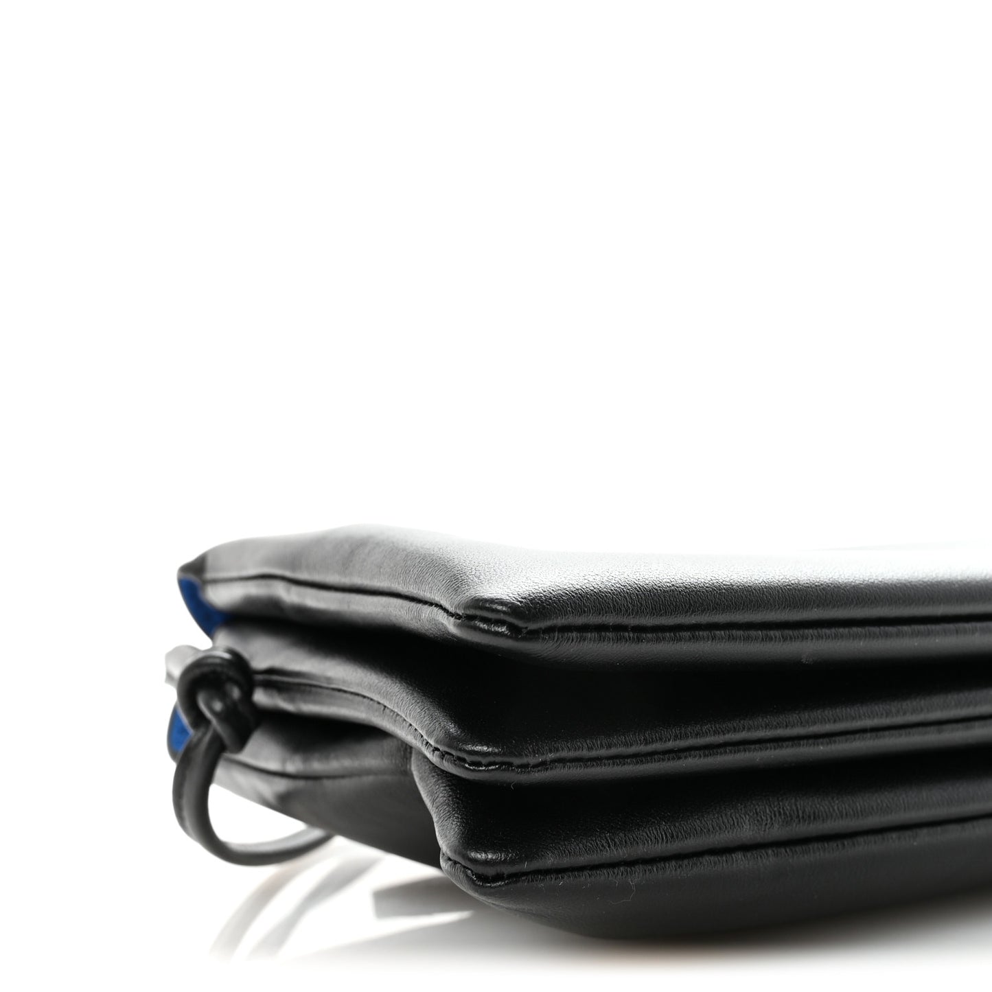 Smooth Lambskin Trio Flap Black