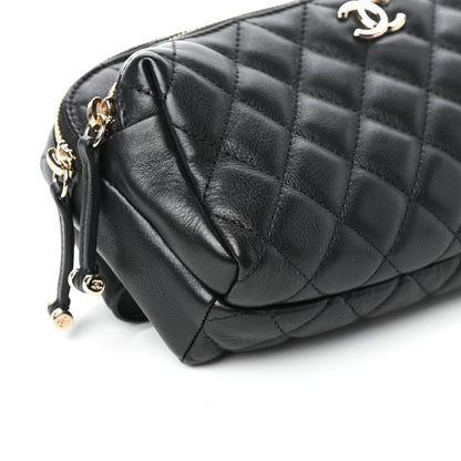 Chanel Calfskin Quilted Waist Bag Black 9 of 10