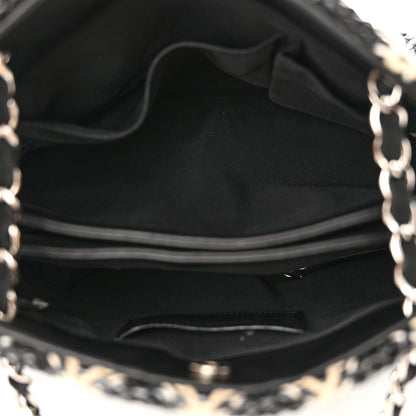 Chanel Patent Hand Embroidered Large Just Mademoiselle Black 5 of 11