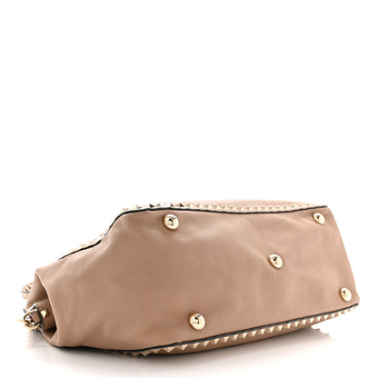 Valentino Garavani Vitello Medium Rockstud Tote Alpaca 4 of 9