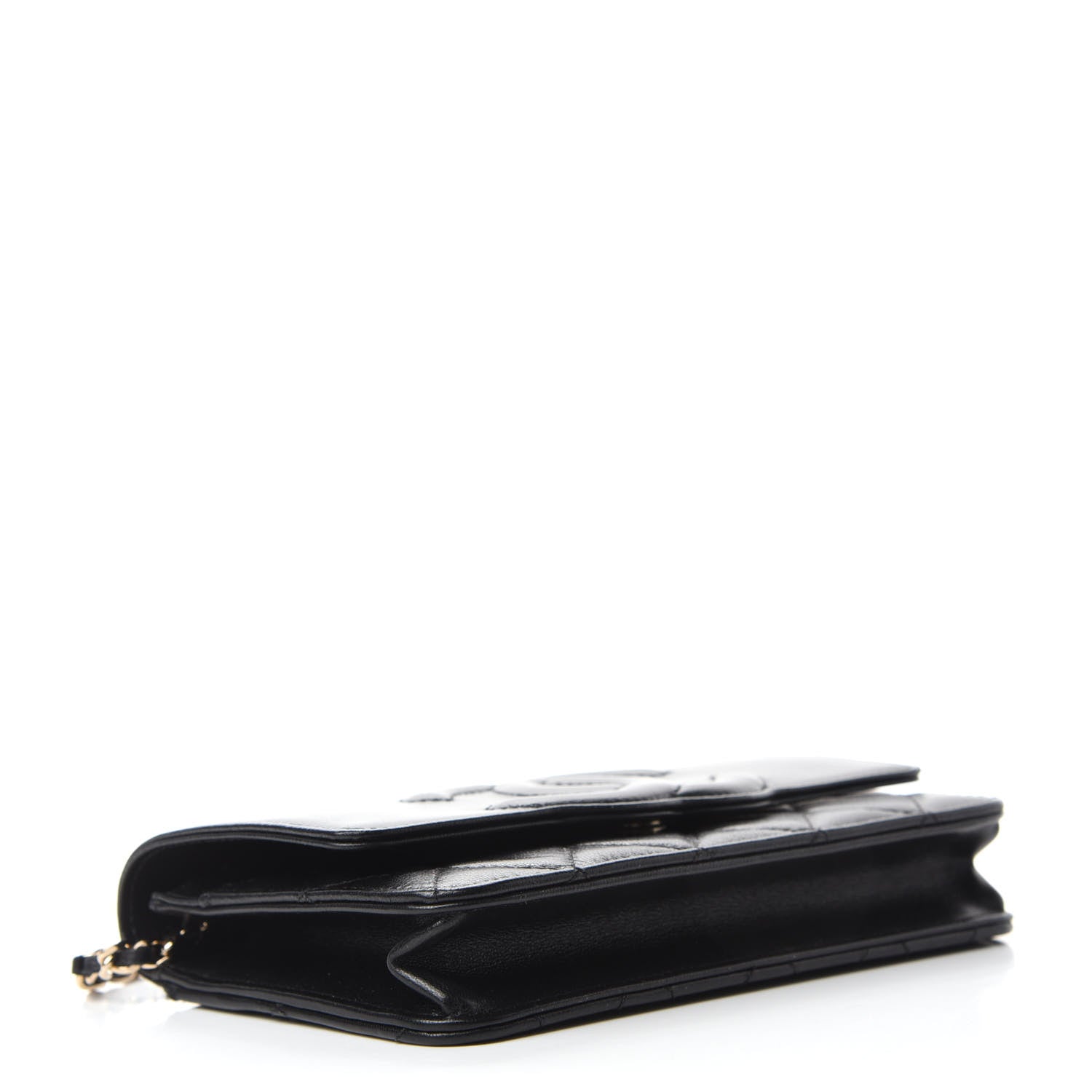 Chanel Goatskin Quilted Timeless CC Wallet On Chain WOC Black 4 of 12