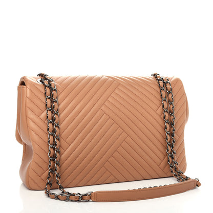 Chanel Lambskin Quilted Large CC Crossing Flap Camel 3 of 10