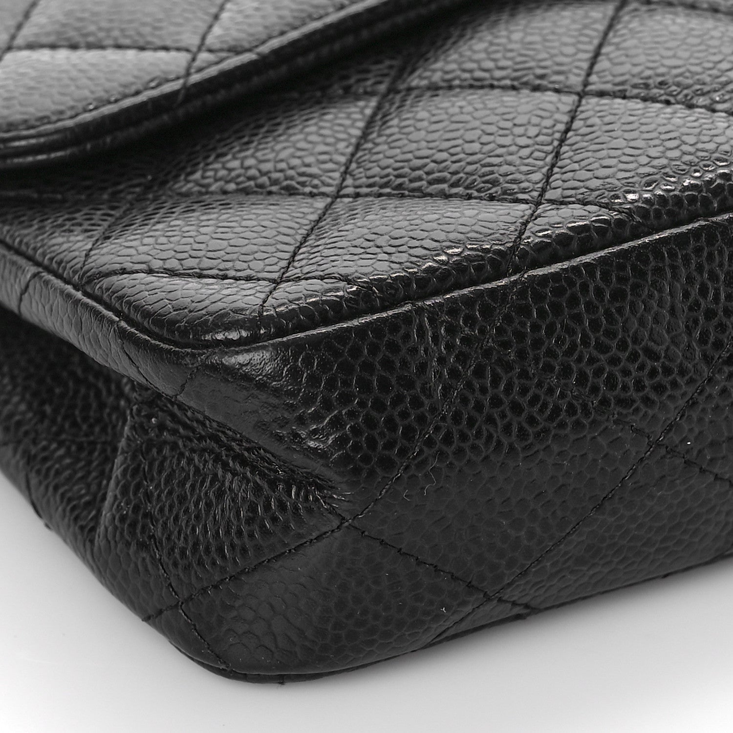 Chanel Caviar Quilted East West Flap Black 8 of 10