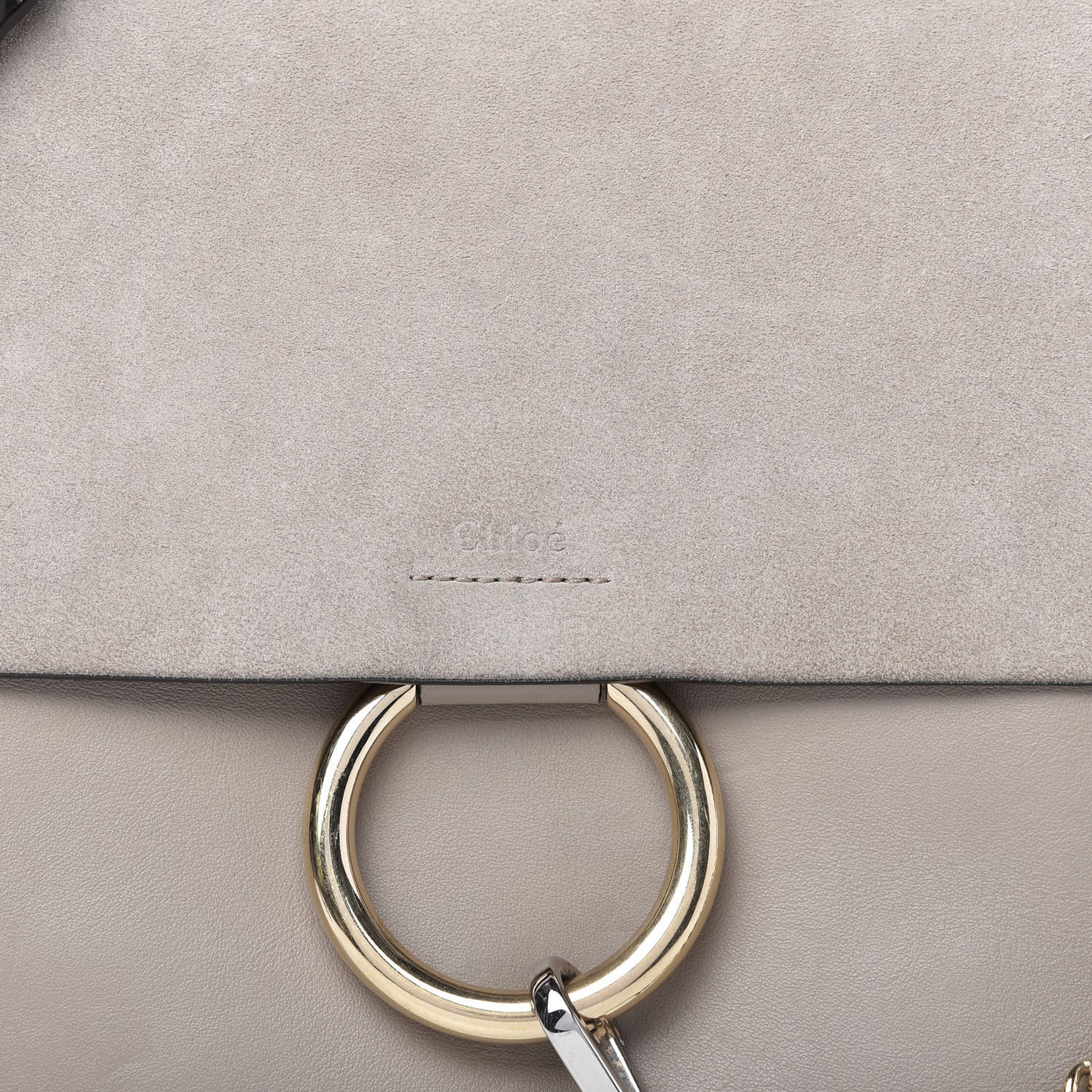 Calfskin Medium Faye Shoulder Bag Motty Grey