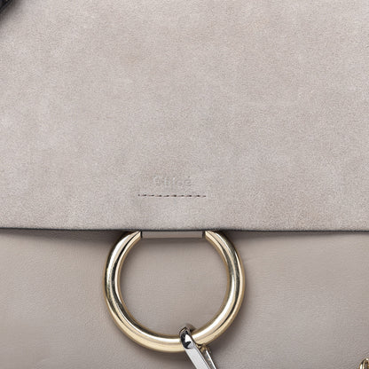 Chloe Calfskin Medium Faye Shoulder Bag Motty Grey 10 of 11