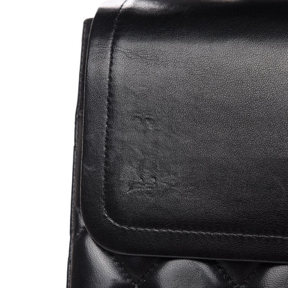 Chanel Lambskin Quilted Maxi Double Flap Black 17 of 19
