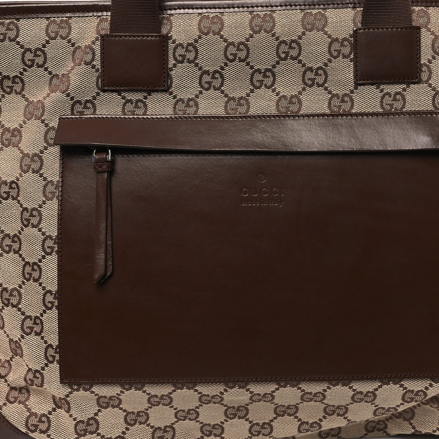 Monogram Tote Bag Brown