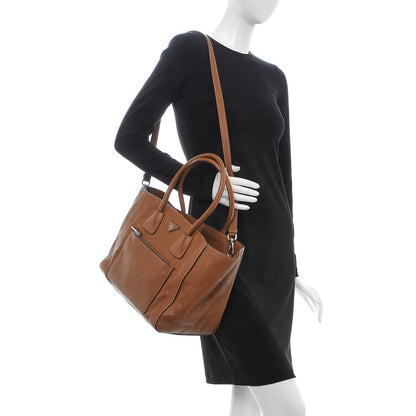 Prada Vitello Daino Shopping Tote Cannella 3 of 9