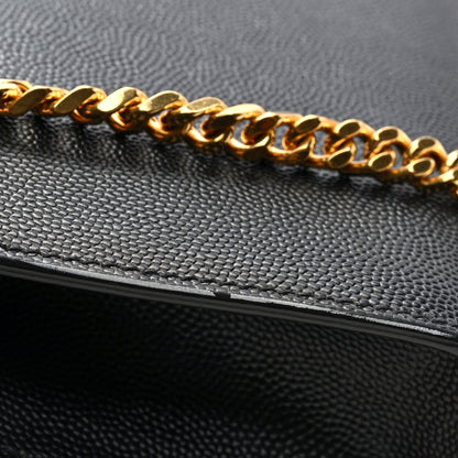 Saint Laurent Grain De Poudre Small Monogram Kate Satchel Black 10 of 10