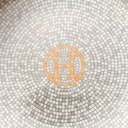 Hermes Porcelain Mosaique Au 24 Bread And Butter Plate Set of 2 Gold 4 of 7