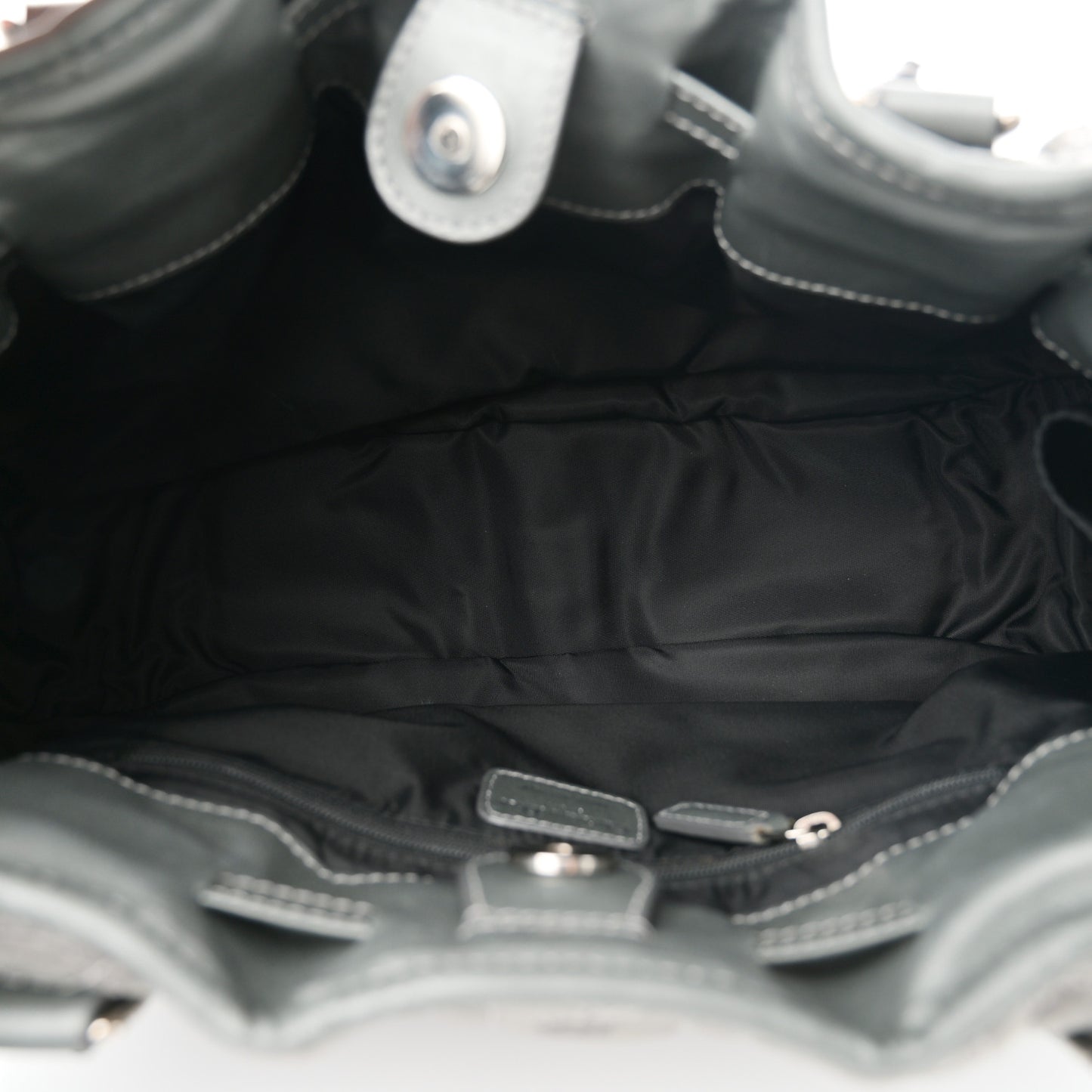 Nylon Cannage Tote Gray