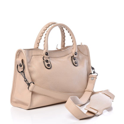 Balenciaga Chevre Classic Hardware Metallic Edge S City Beige Tapioca 3 of 15