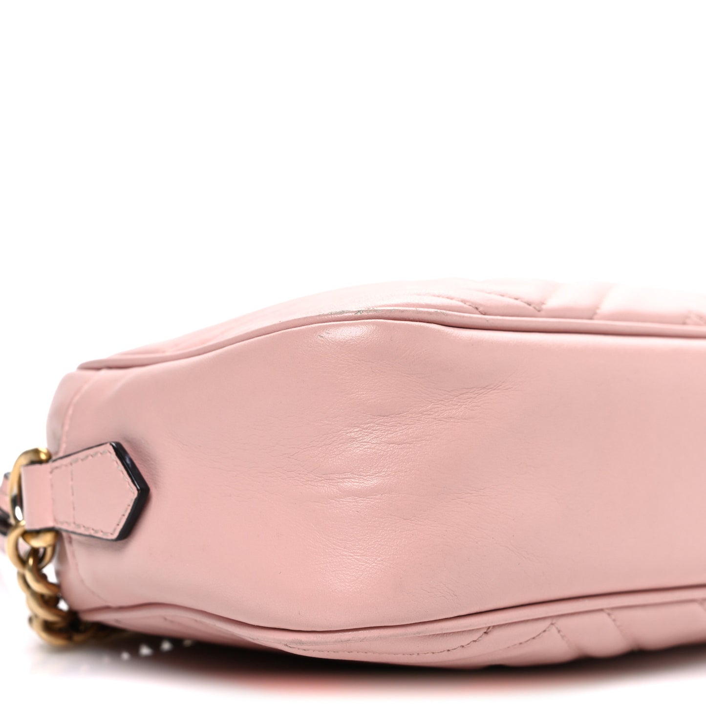 Calfskin Matelasse Small GG Marmont Chain Shoulder Bag Perfect Pink
