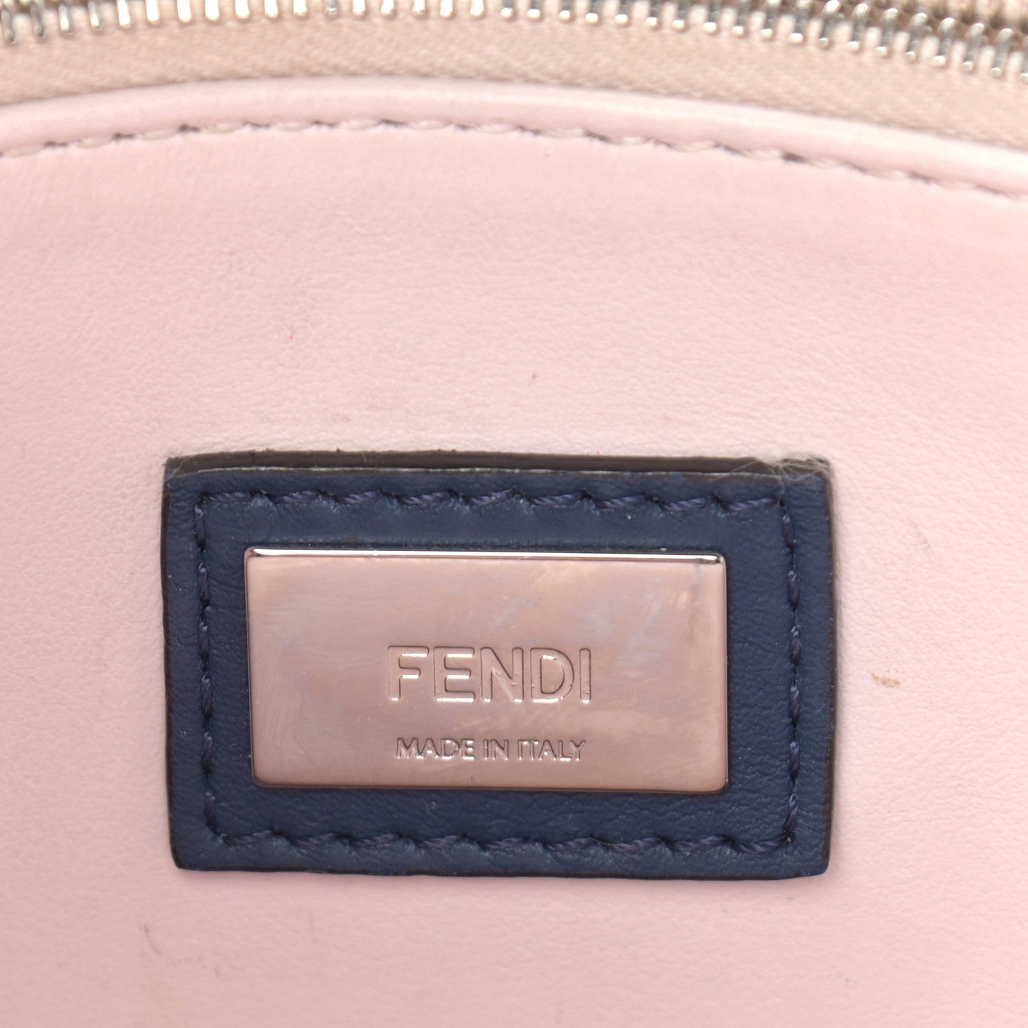 Fendi Vitello Dolce Century Petite 2Jours Tote Blue Rosa Doll 6 of 21