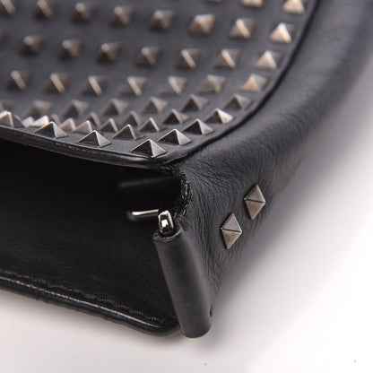 Valentino Garavani Calfskin Large Rockstud All Over Flip-Lock Messenger Bag Black 17 of 20