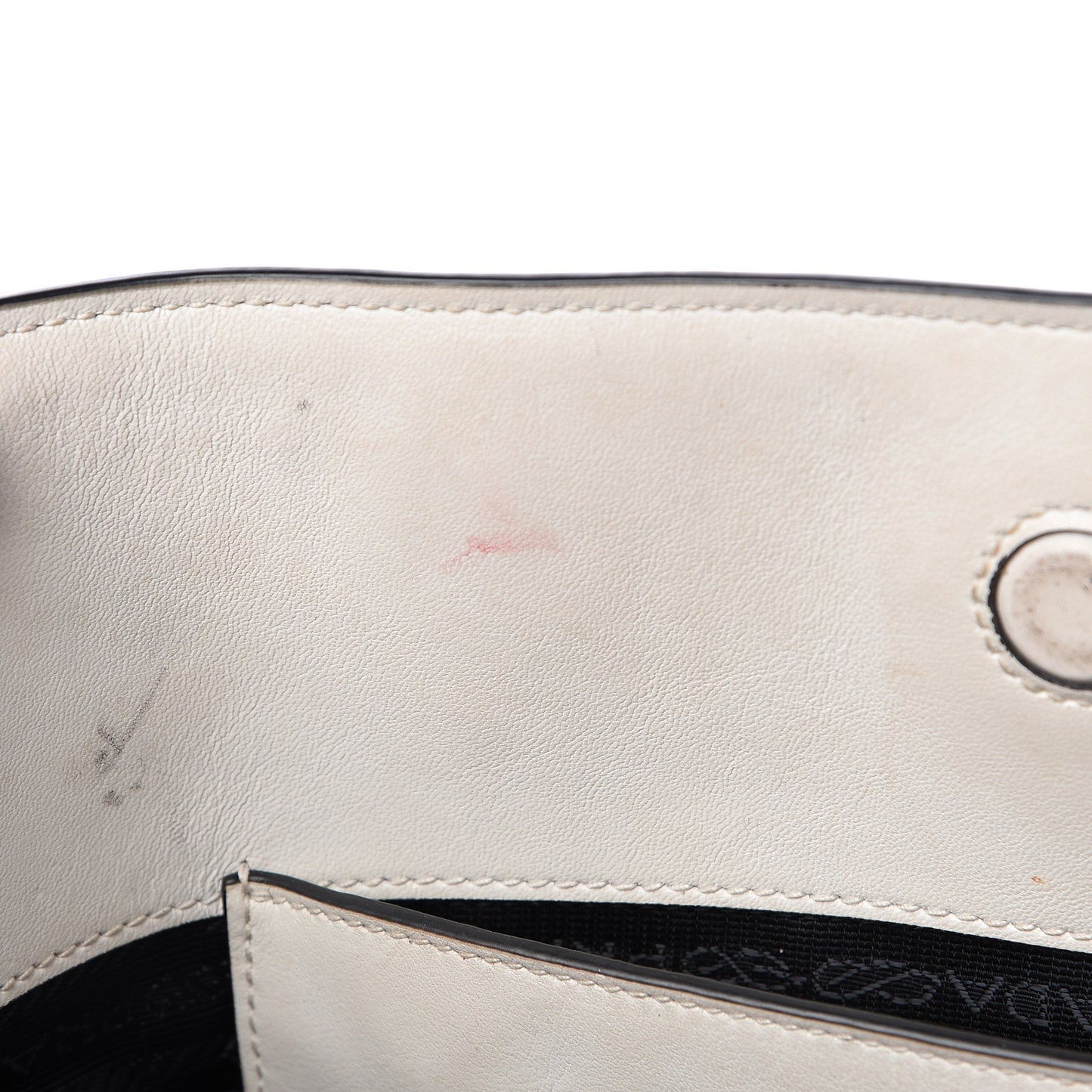 Saffiano Soft Calfskin Zippered Tote White